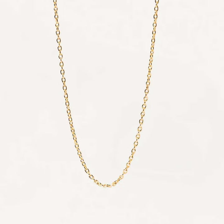CADENA PLATA L AROS 1MM 45CM