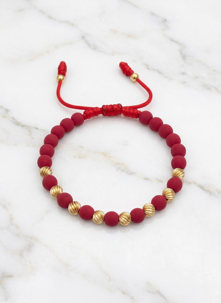 BRAZALETE MILANO 5MM ROJO