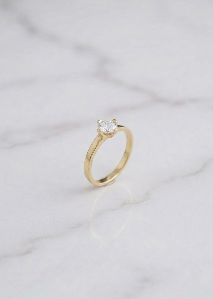 ANILLO SOLITARIO CRISTAL
