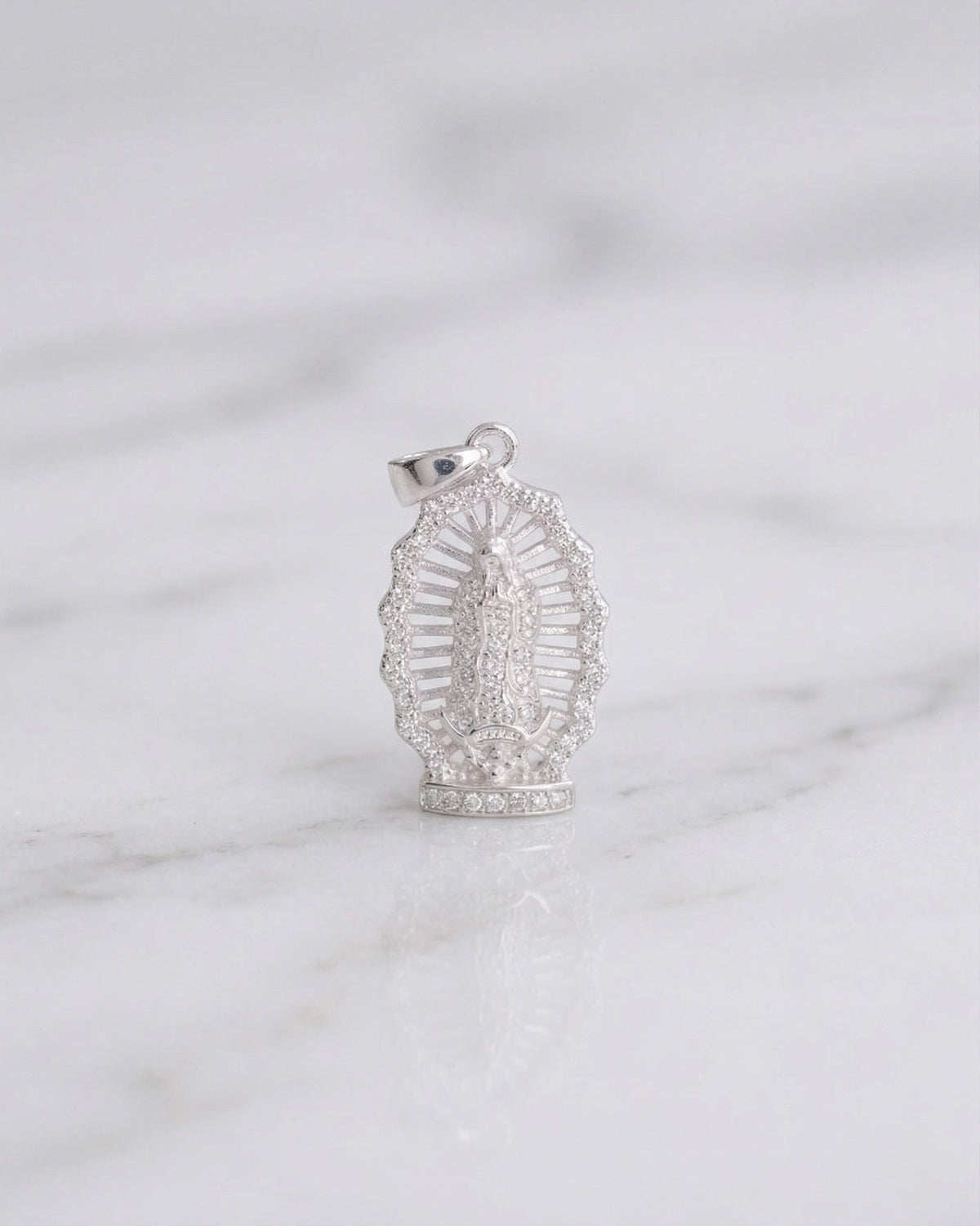 DIJE VIRGEN GUADALUPE SW 3CM PLATA ITA
