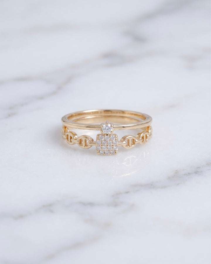 ANILLO GUCC CORONA AJUSTABLE CRISTAL