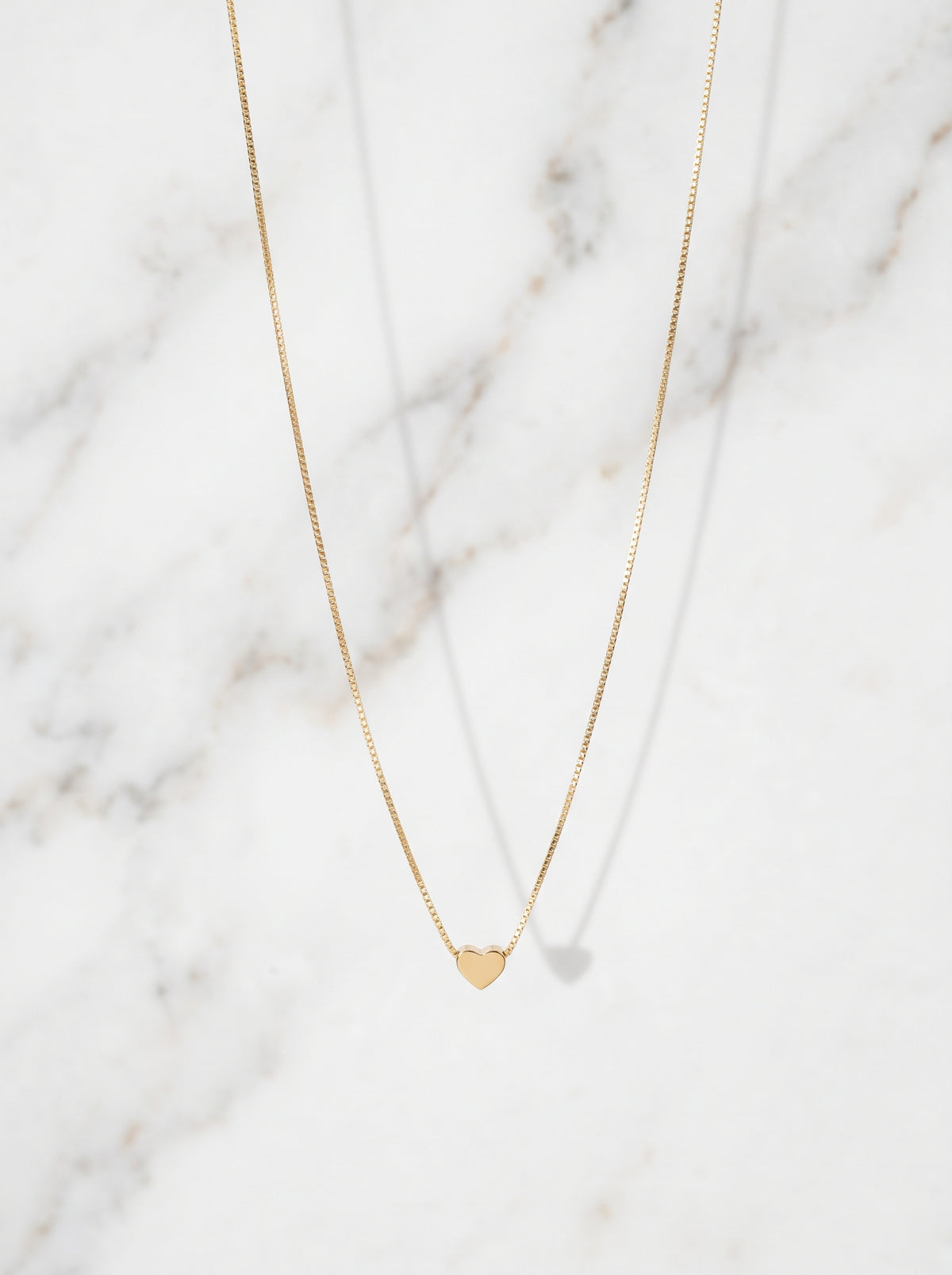 COLLAR MINI CORAZON LISO 45CM