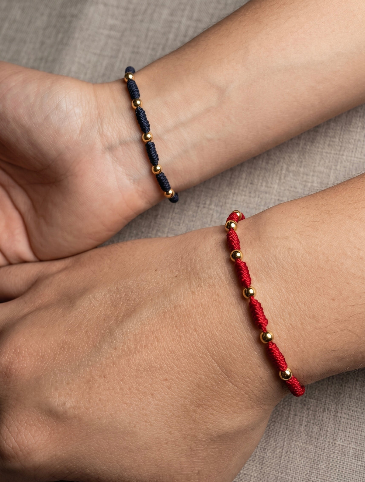 BRAZALETE PROTECCIÓN 7 NUDOS ROJO Y NEGRO INDIVIDUAL O SET