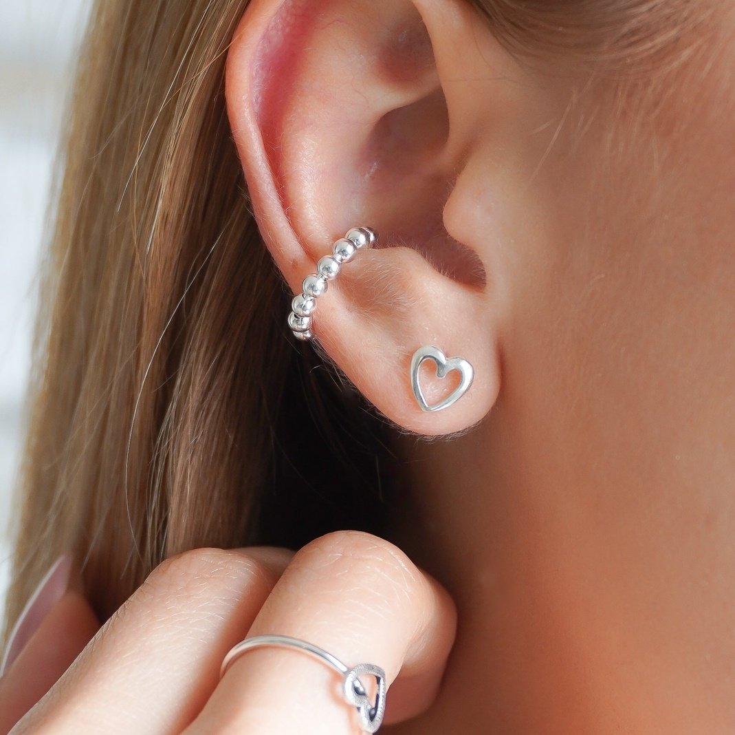 A EARCUFF ONE LINE BALINES PLATA