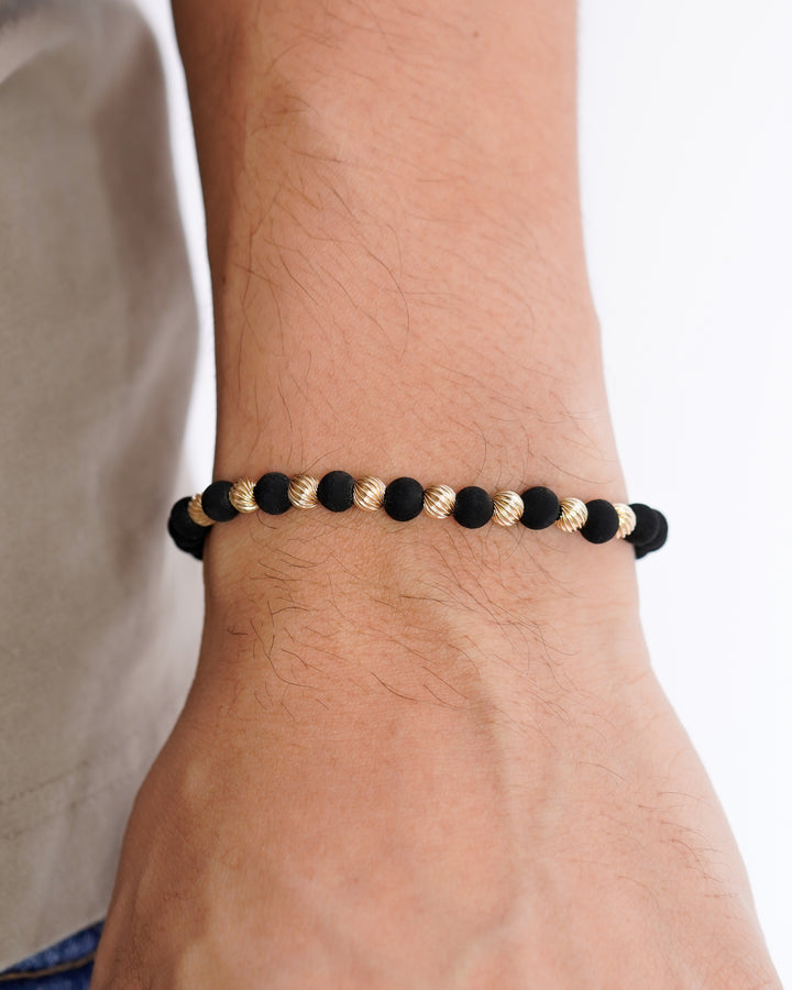 BRAZALETE MILANO 5MM NEGRO