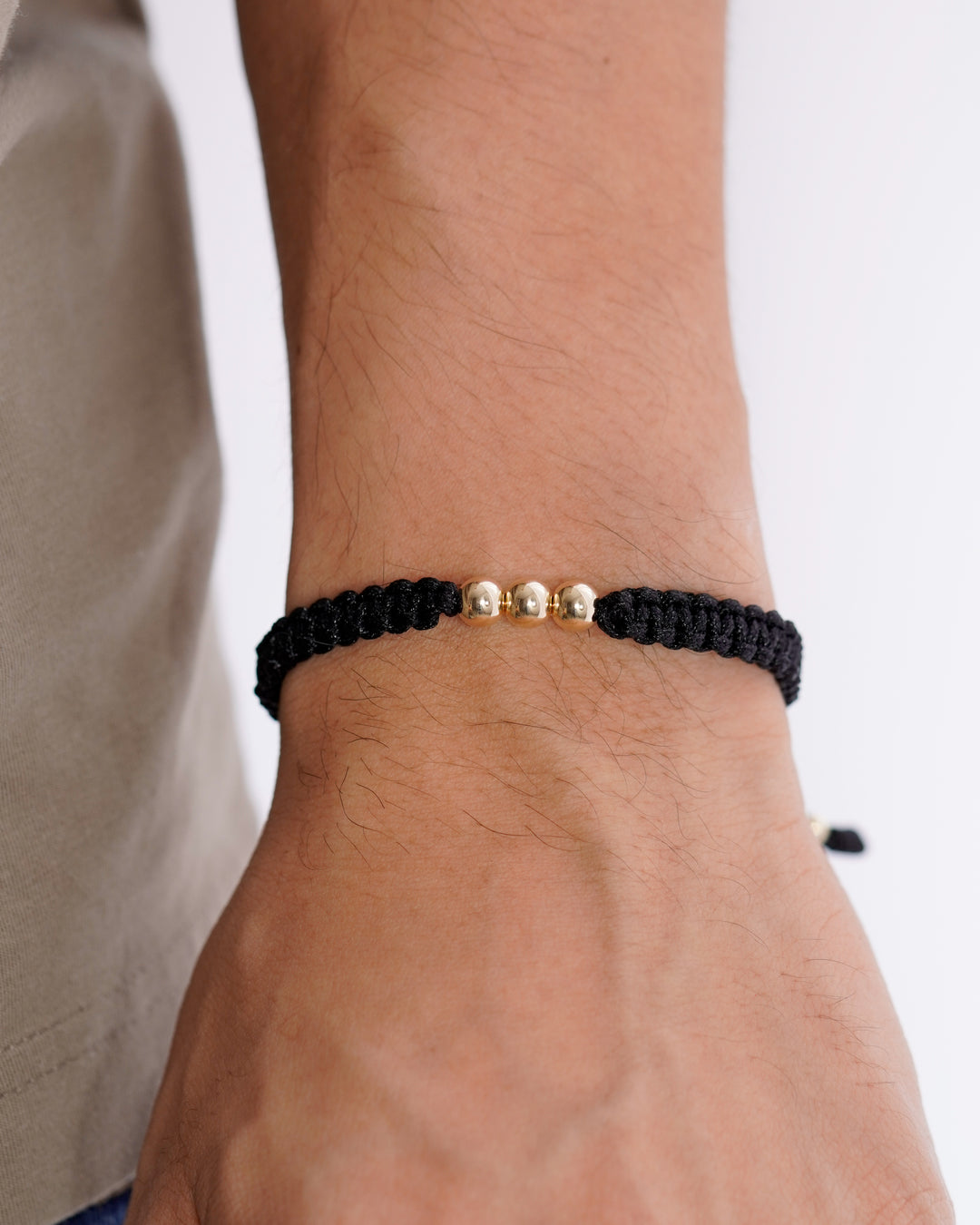 SET BRAZALETE TRES BALINES 6MM ROJO Y NEGRO