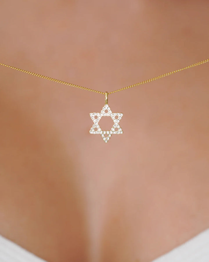 ESTRELLA DE DAVID CIRCONIAS 1,4CM