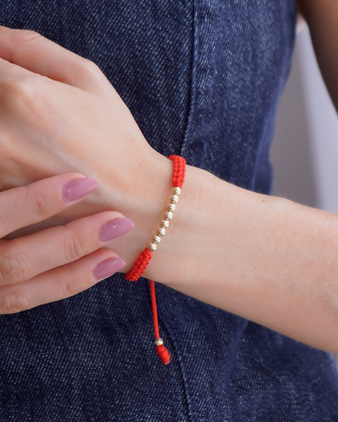 BRAZALETE NOVA 4MM MACRAME ROJO