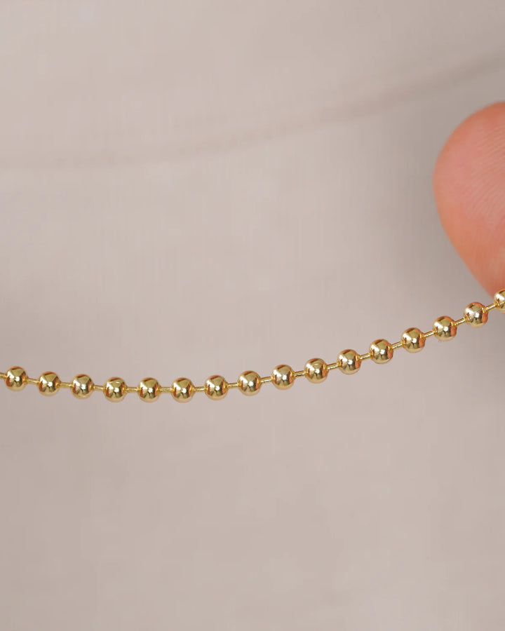CADENA PLATA L  MILITAR 2,5MM 60CM