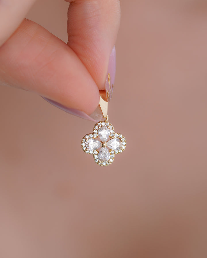DIJE TREBOL SWAROV ED ESPECIAL CRISTAL 1.2CM
