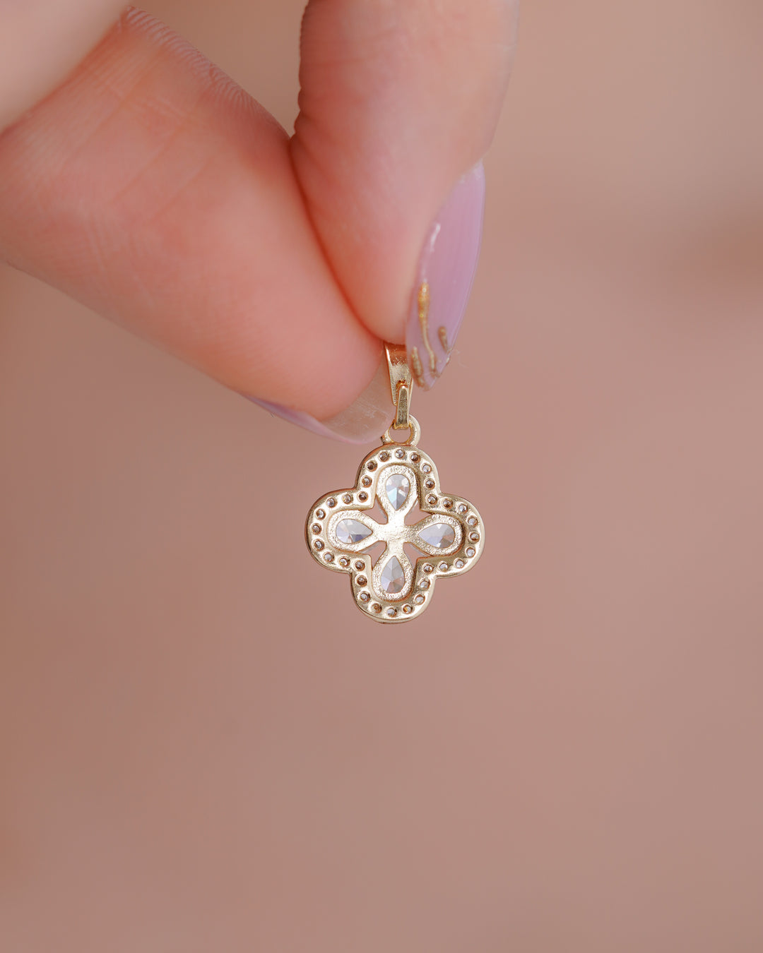 DIJE TREBOL SWAROV ED ESPECIAL CRISTAL 1.2CM