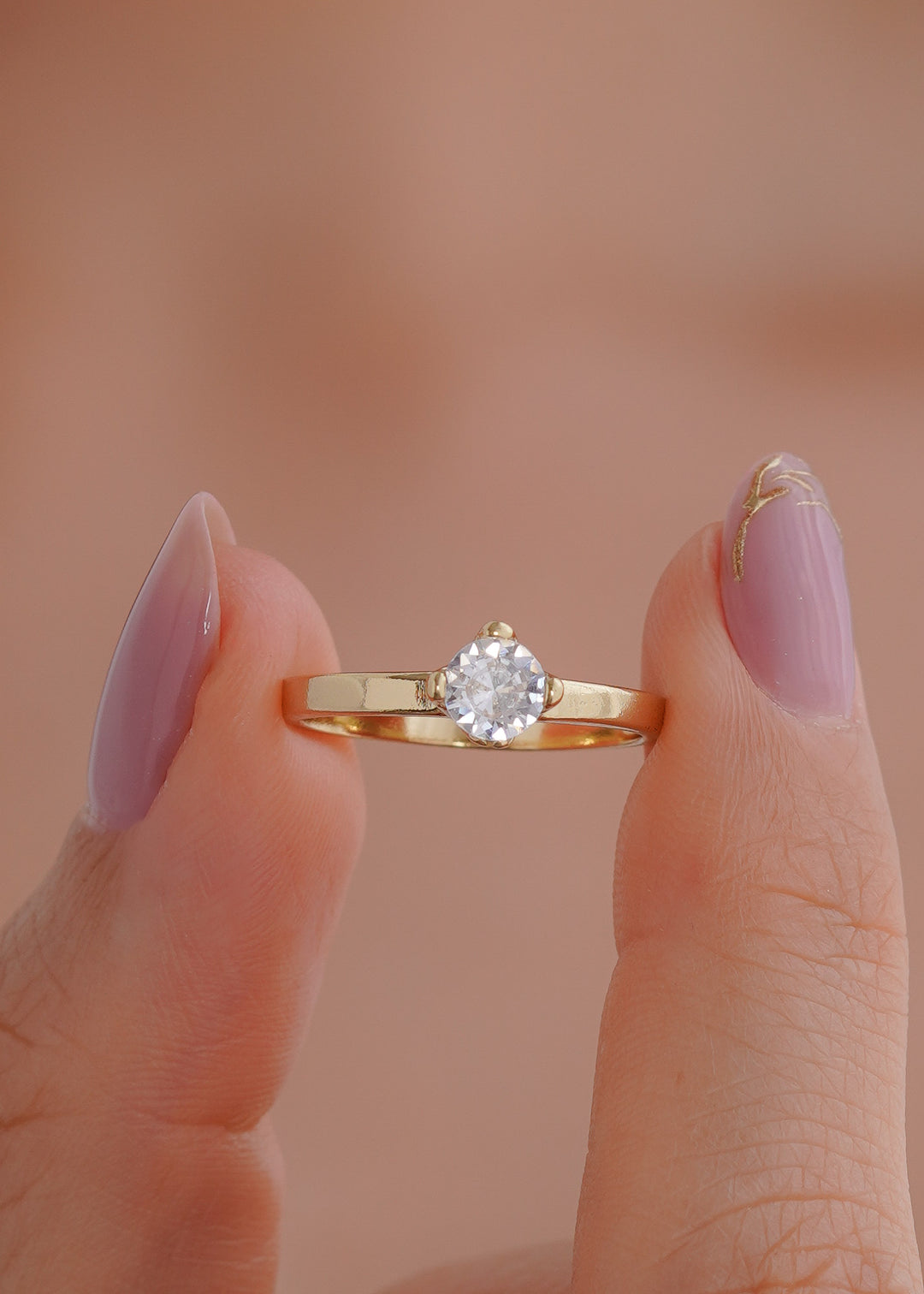 ANILLO SOLITARIO CRISTAL