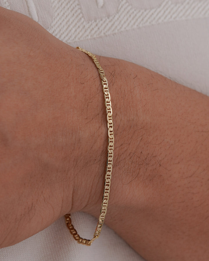PULSERA ESCALERA PLANA 20CM 3MM