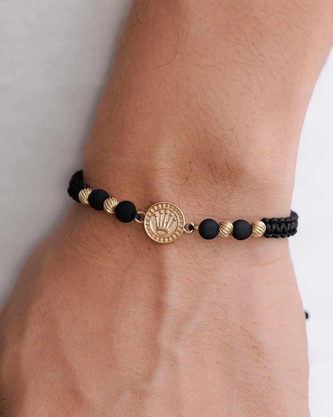 BRAZALETE MEDALLA ROLEX NEO NEGRO