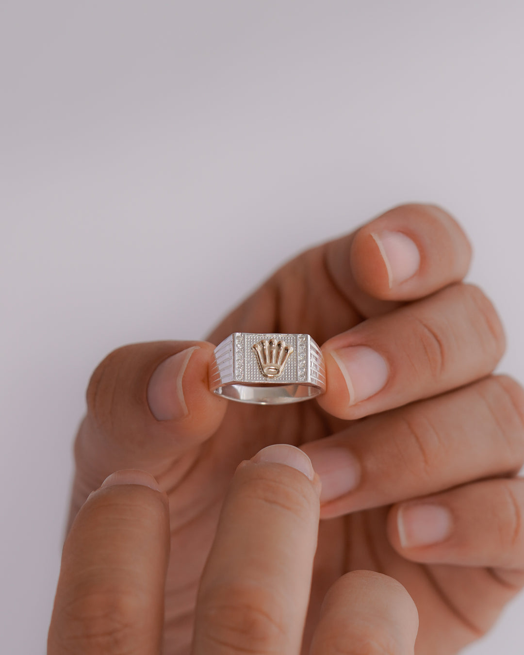 ANILLO ROLEX PLATA ORO  PLATA ITA