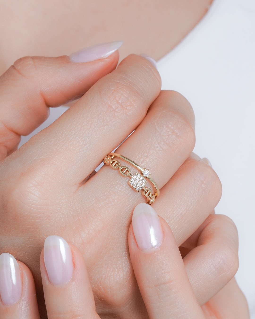 ANILLO GUCC CORONA AJUSTABLE CRISTAL