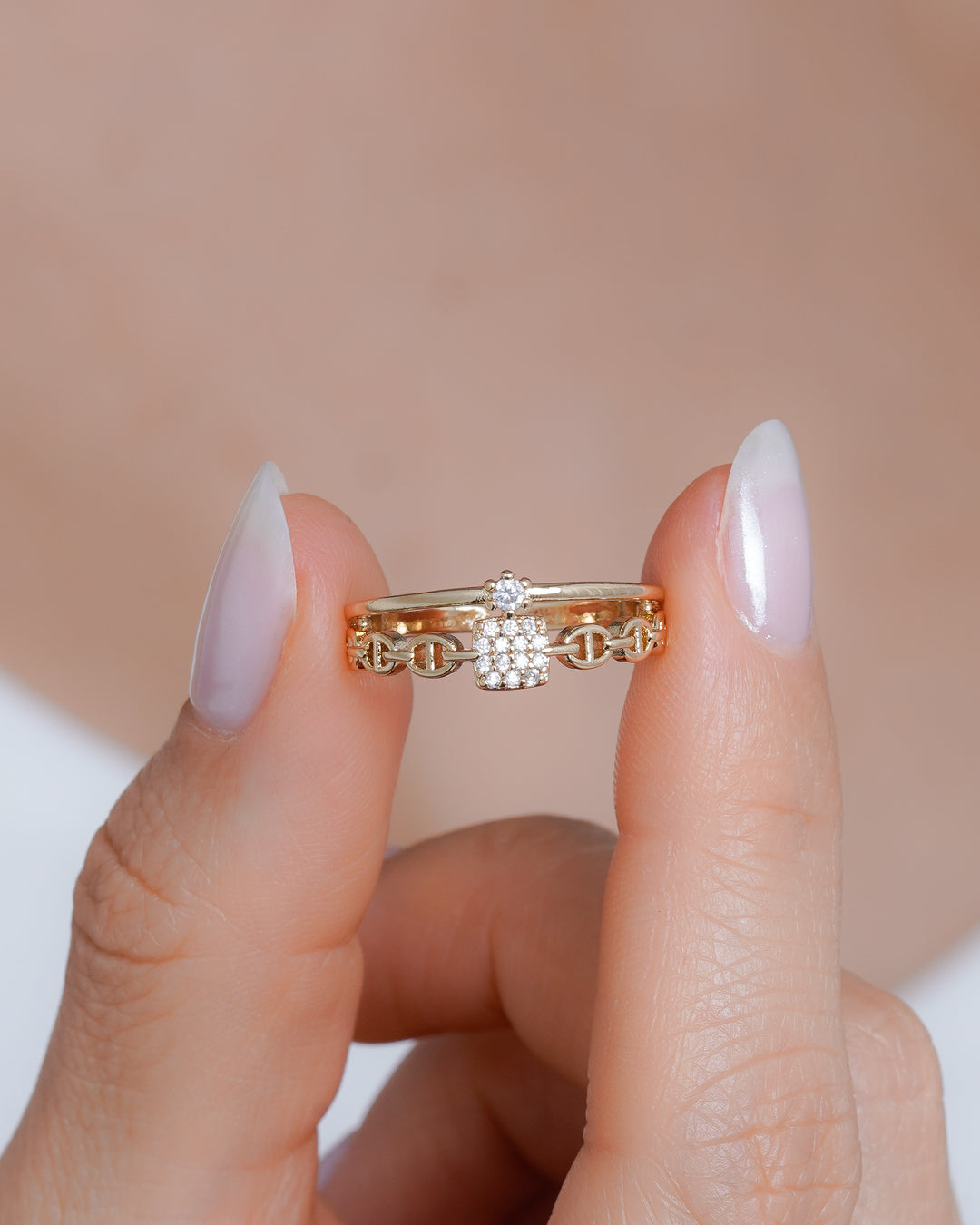 ANILLO GUCC CORONA AJUSTABLE CRISTAL