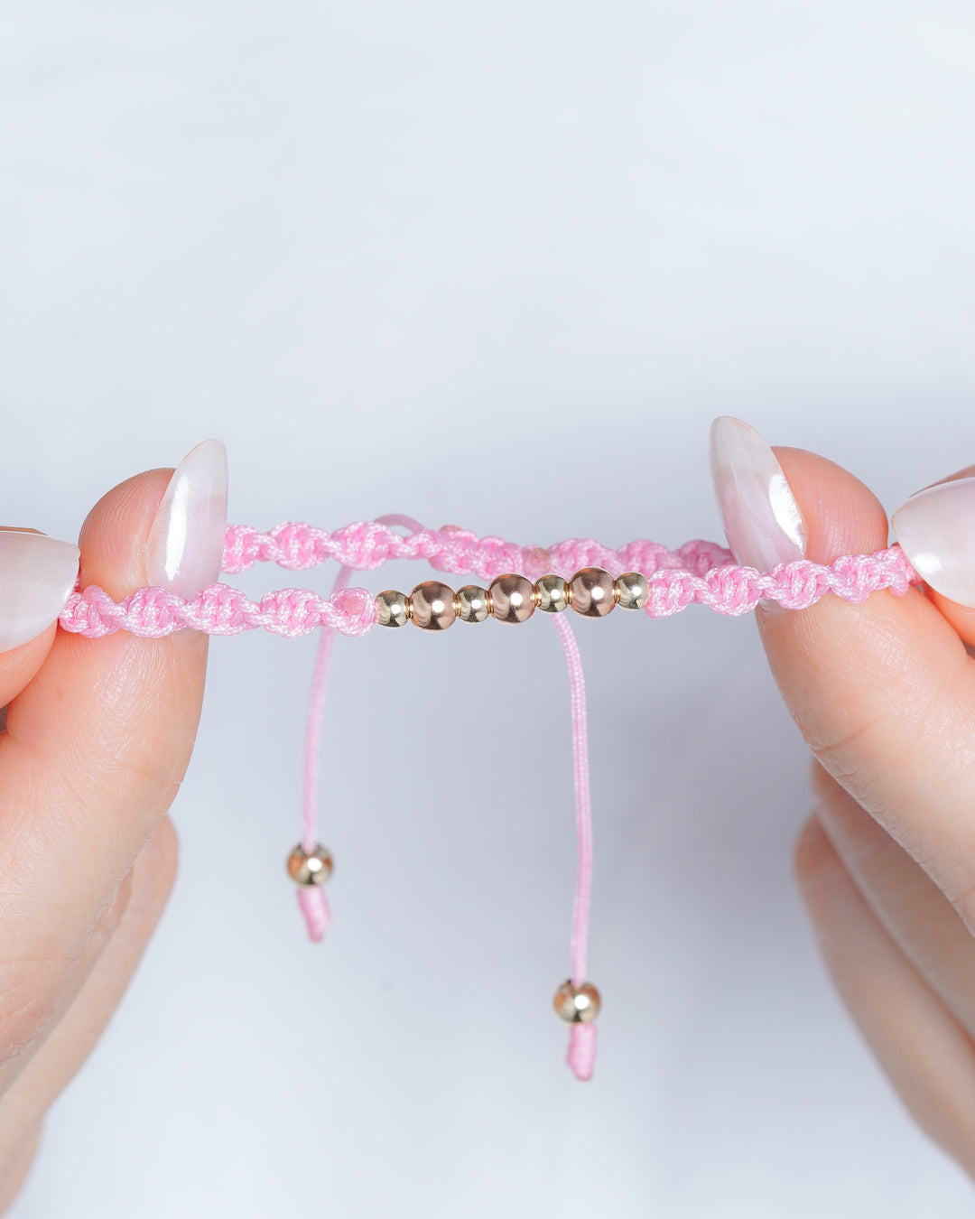 BRAZALETE ALMA ROSA 4MM-3MM ROSADO-DORADO