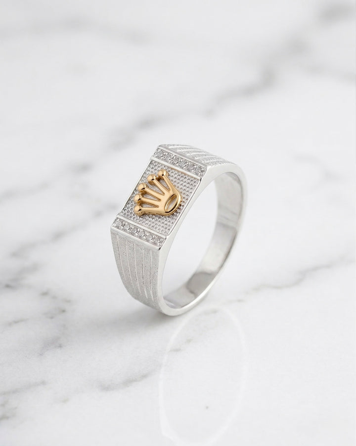 ANILLO ROLEX PLATA ORO  PLATA ITA