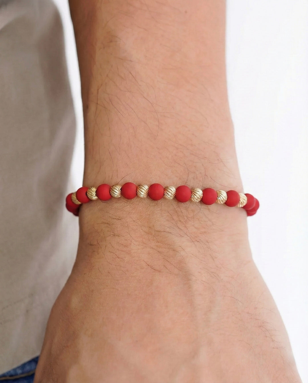 BRAZALETE MILANO 5MM ROJO