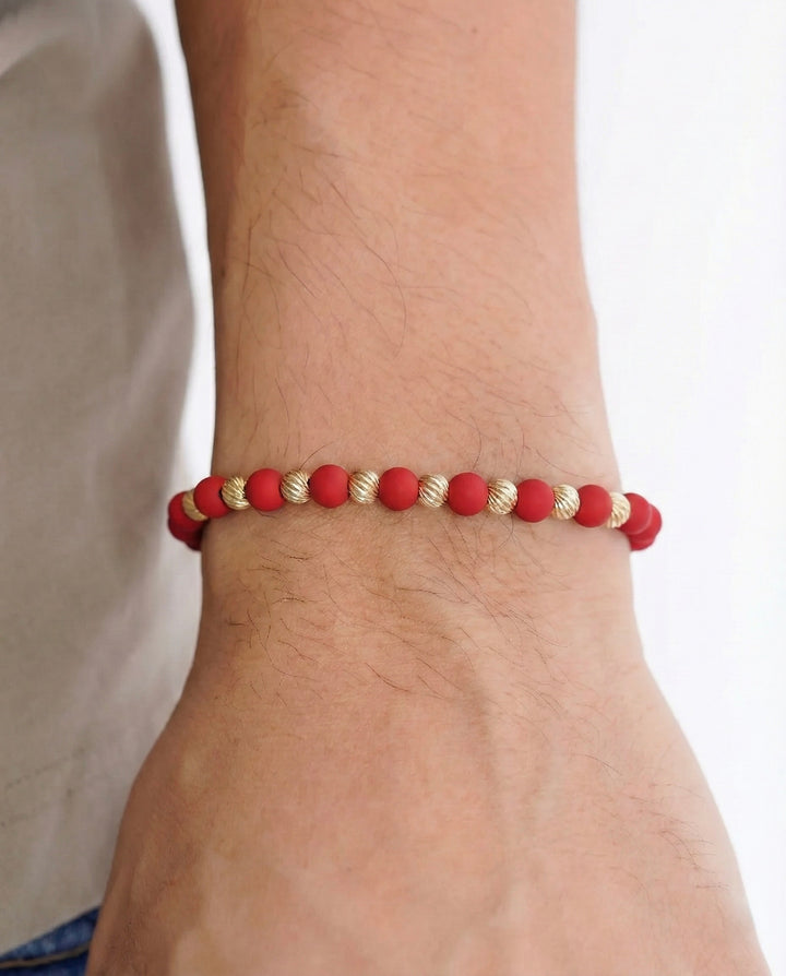 BRAZALETE MILANO 5MM ROJO