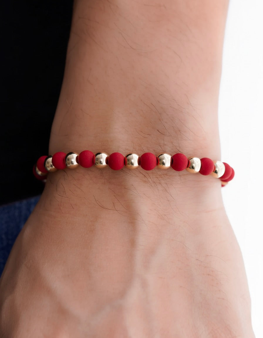 BRAZALETE 6MM INTER NEOPRENO ROJO