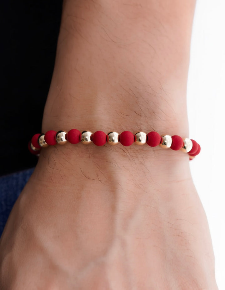 BRAZALETE 6MM INTER NEOPRENO ROJO