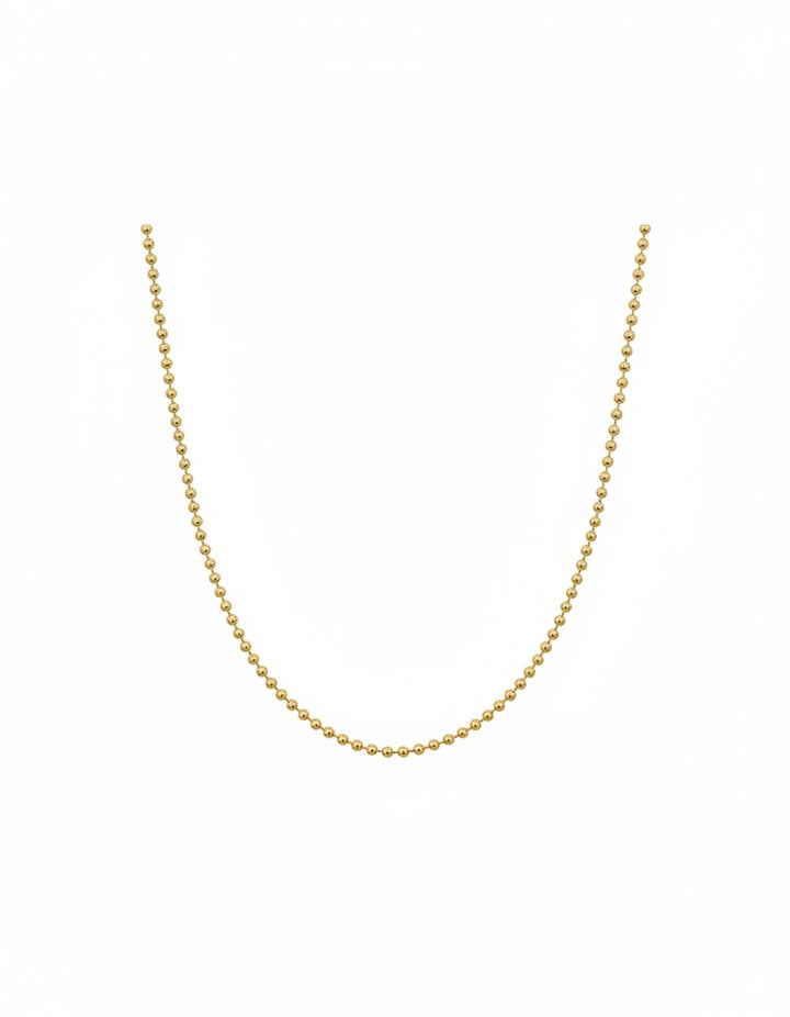 CADENA PLATA L  MILITAR 2,5MM 60CM