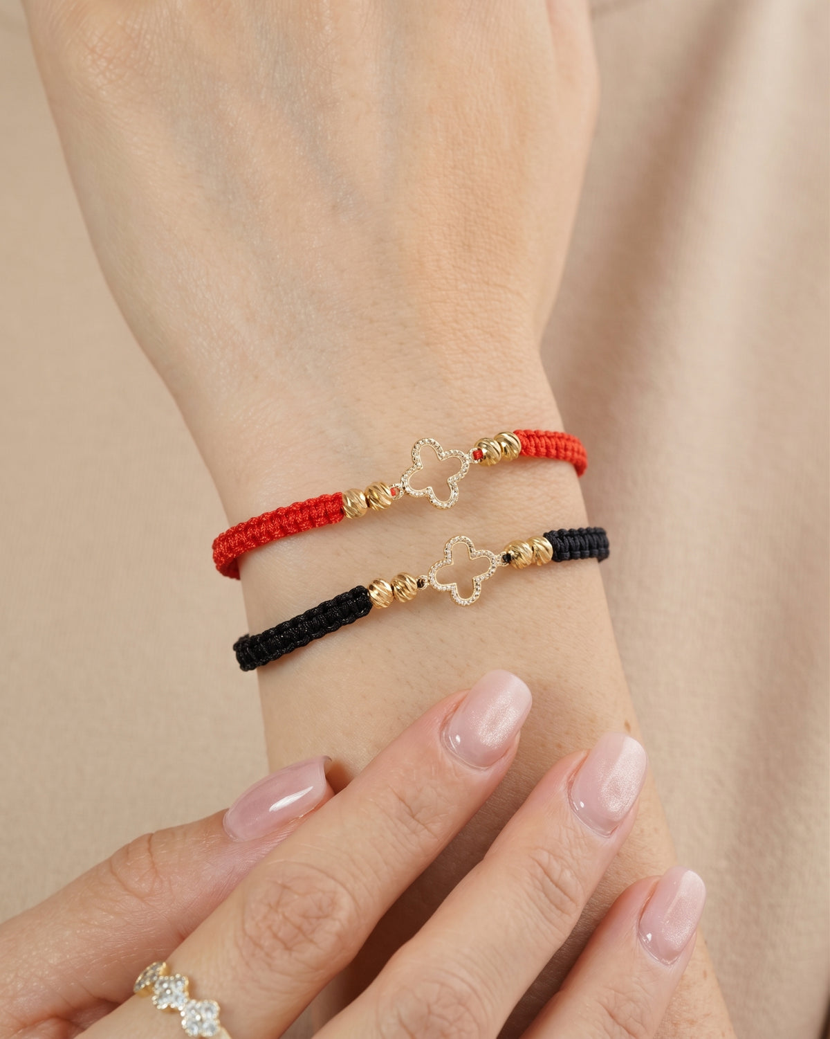 BRAZALETE TRÉBOL 4MM DIAMANTADO