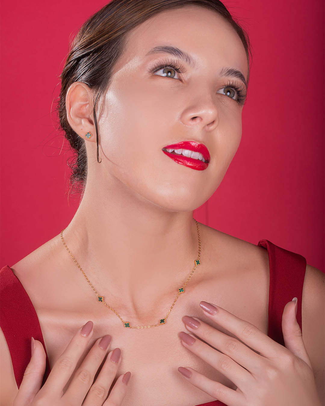 C COLLAR 5 TREBOL ESPECIAL VERDE