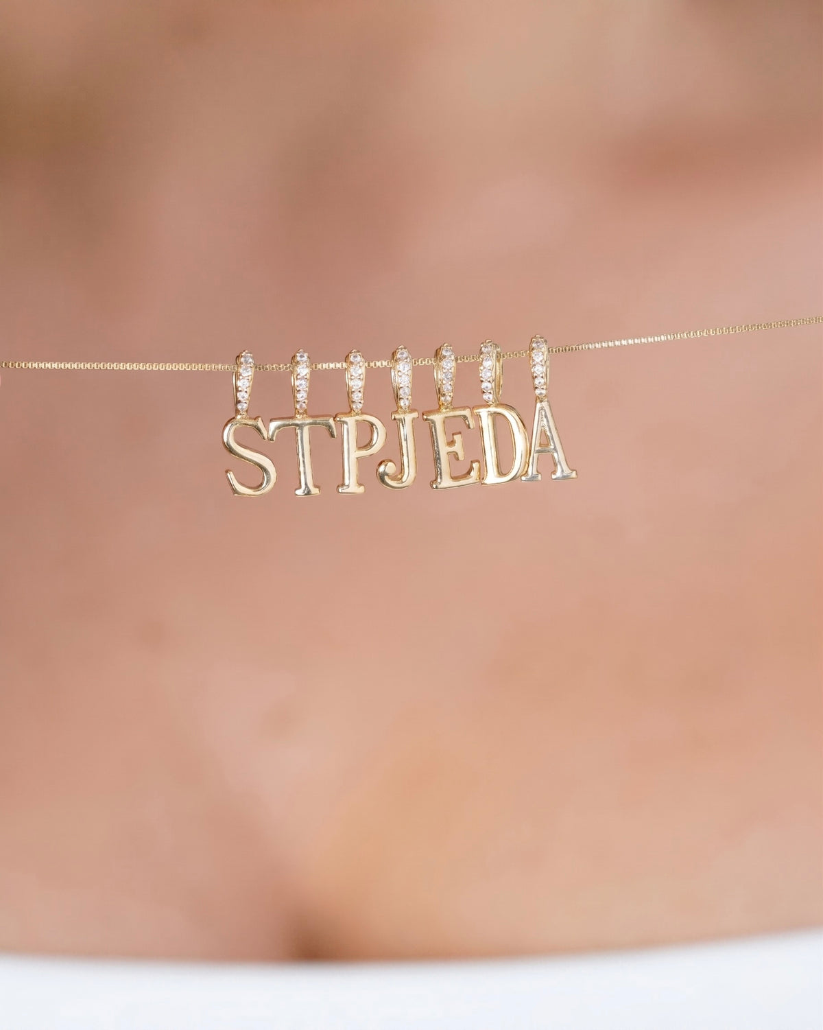 SET CADENA INICIAL PERSONALIZADA  —  VENECIANA 45CM